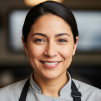 Carla, dueña de restaurante